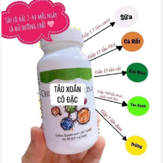 Thực phẩm bảo vệ sức khỏe Tảo Xoắn CHLOROSPIRULINA