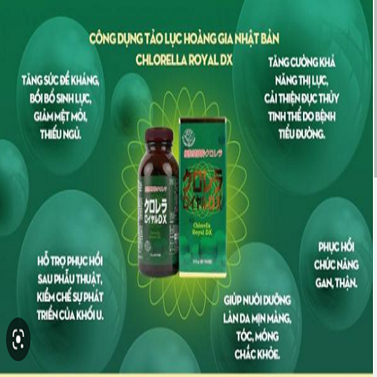 Tảo lục Chlorella Royal DX hoàng gia Nhật Bản