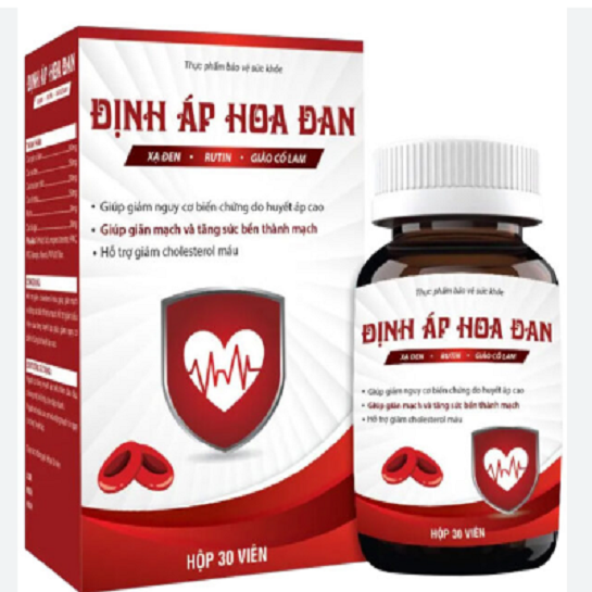 Định Áp Hoa Đan, hỗ trợ giảm biểu hiện của tăng huyết áp