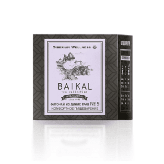 Thực phẩm bảo vệ sức khỏe Trà thảo mộc Baikal tea collection. Herbal tea №5. Giải pháp cho hệ tiêu hóa khỏe mạnh